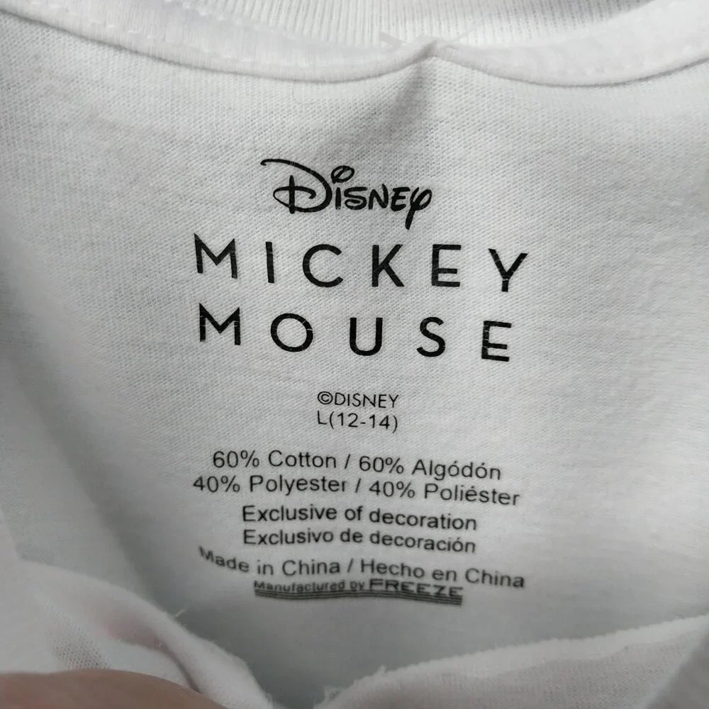 3717 Size Large Mickey Mouse Embroidered Tee Shirt. - Picture 6 of 6